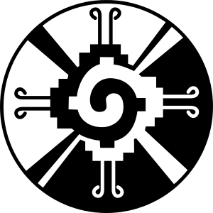 Representación de Hunab Ku, la deidad única
