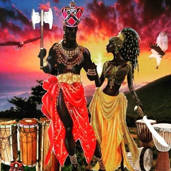 Oshún y Shangó, pareja de dioses yorubas con una tempestuosa relación de amor