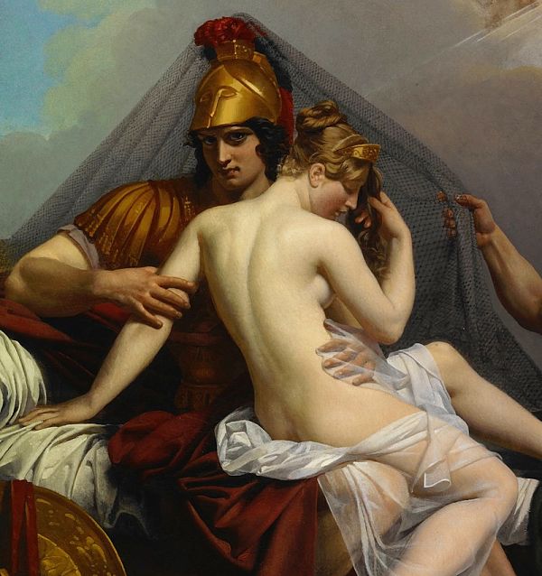 Ares y Afrodita atrapados en el lecho de Hefesto