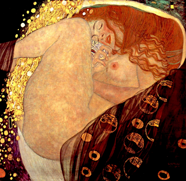 Danae siendo fecundada por Zeus, de Klimt
